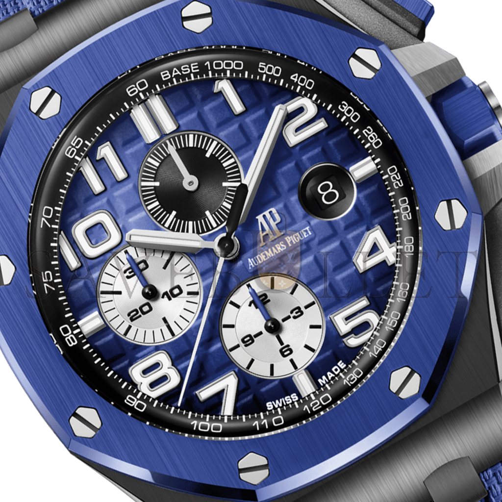 audemars P*g*et royal oak offshore blue dial 42mm watch 26405ce.oo.a030ca.01